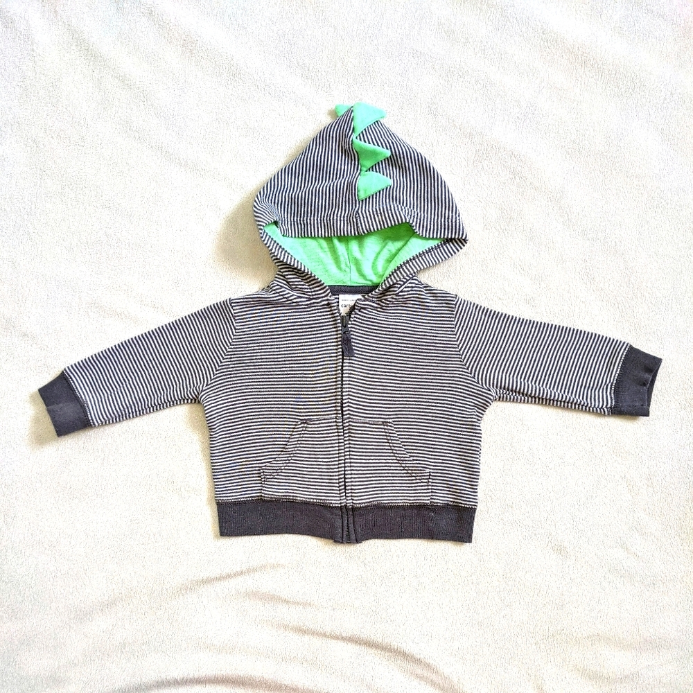 3/$15 Hooded Dino Sweater